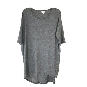 LuLaRoe Women's Large Shorter Front Dress or Long Top Gray Preowned